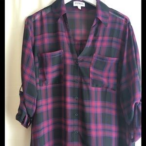 Express plaid portifino shirt